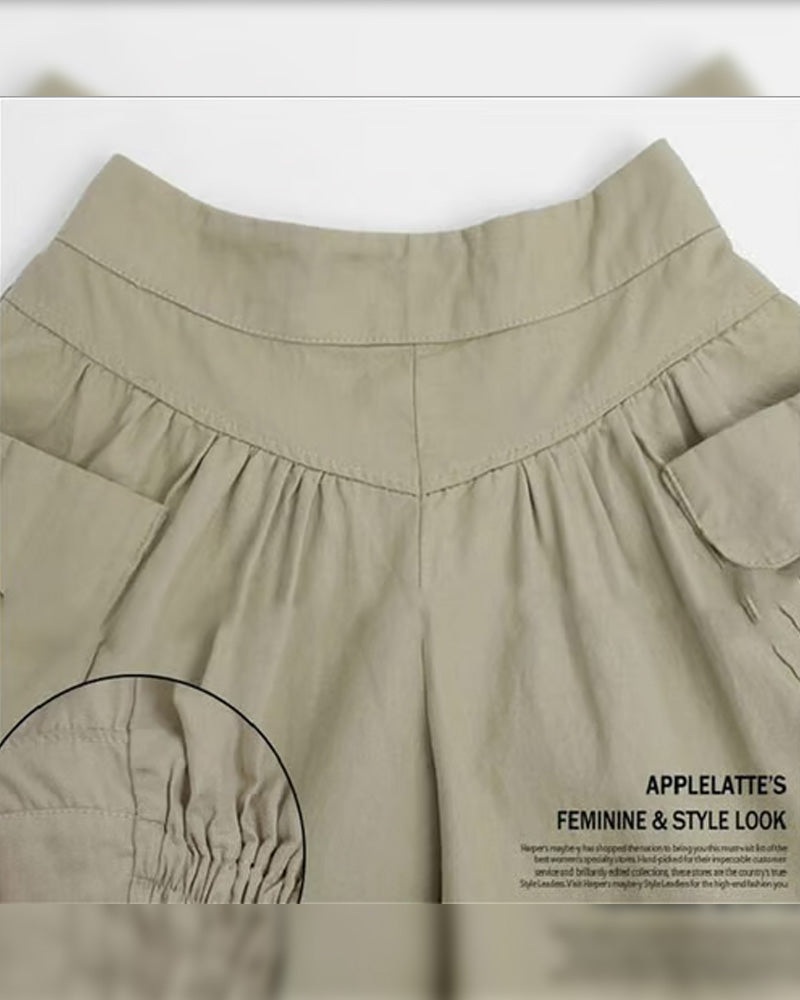 Loose High-Waisted Slimming Shorts