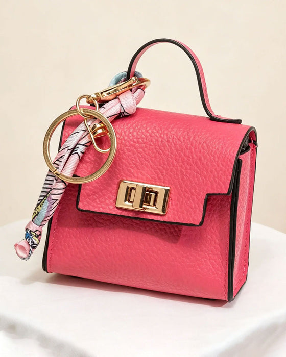 Mini Square Bag Pendant Keychain