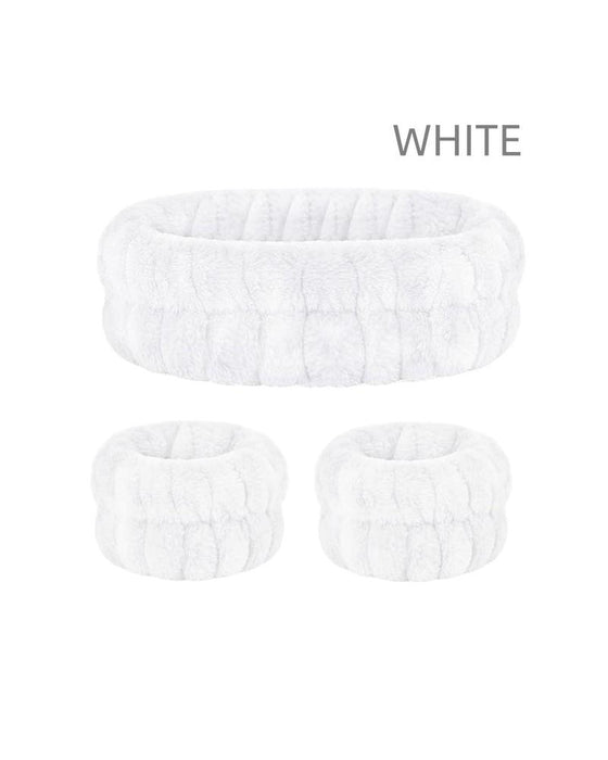 Three-Piece Face Wash Headband Set