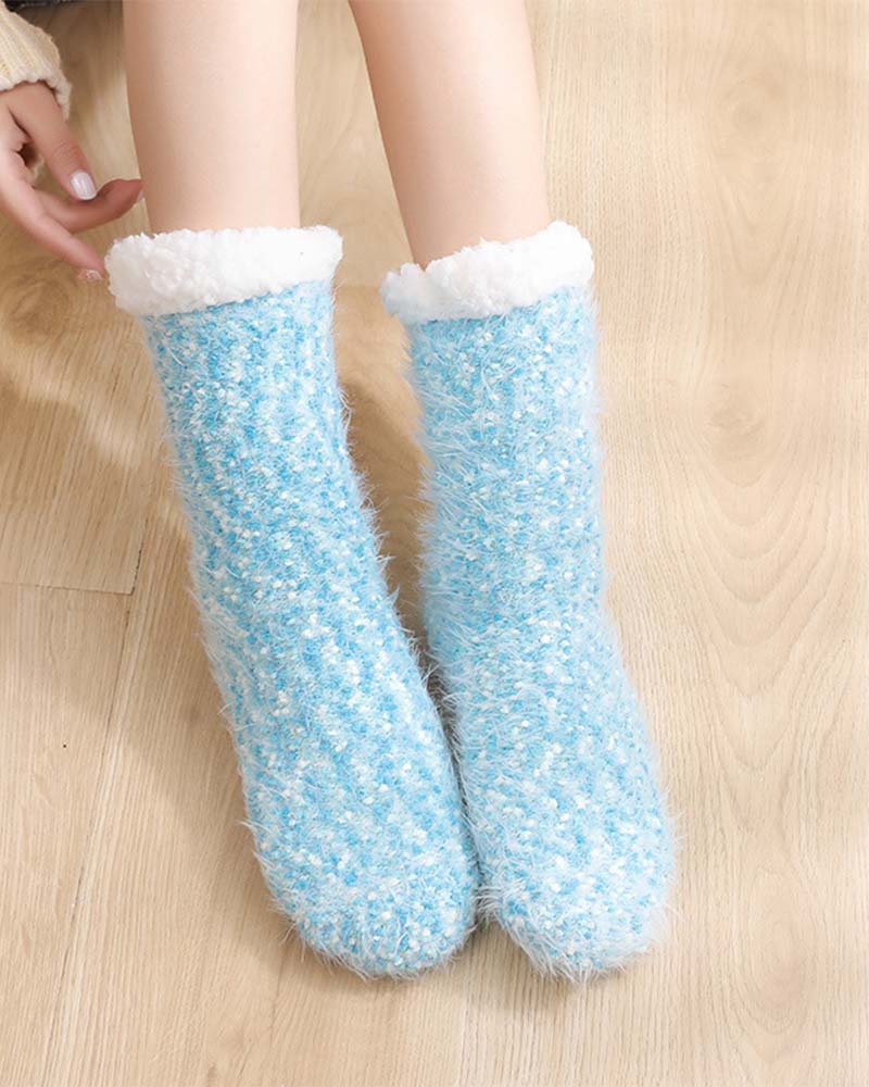 Cozy Lounge Slipper Socks with Grippers