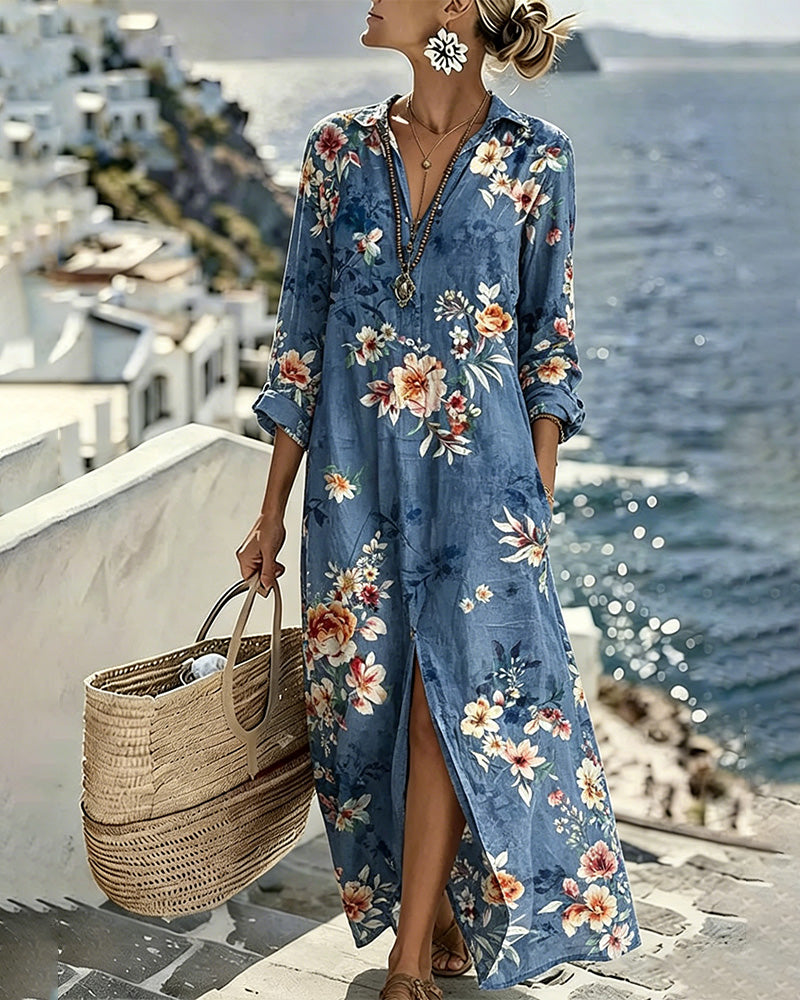 Floral Print Maxi Dress