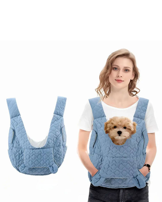Adjustable Front Facing Pet Backpack Removable Bottom Safety Structure