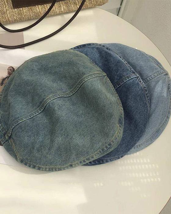 Women'sVintage Denim Beret