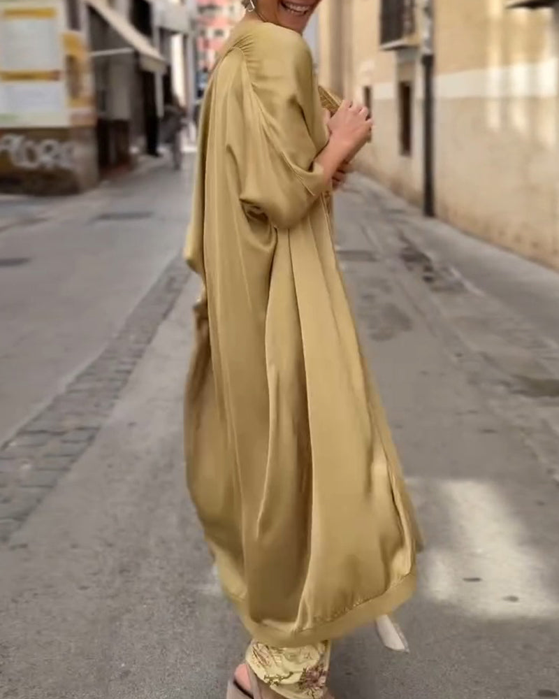 Sleeveless Maxi Dress + Matching Cardigan Set