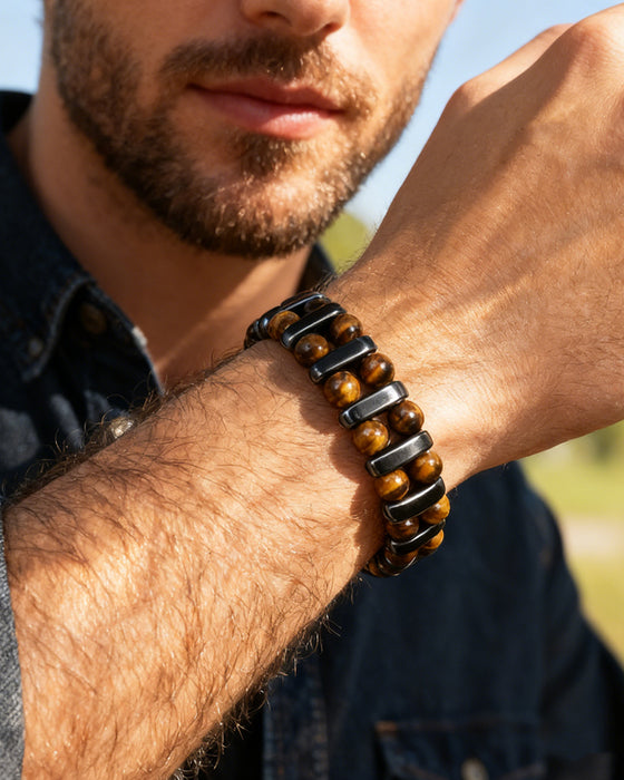 Natural Tiger's Eye Stone Bracelet