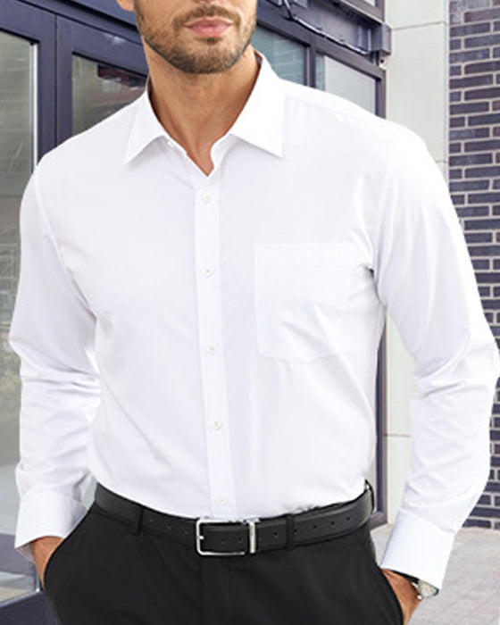 Men's Solid Long Sleeve Shirt