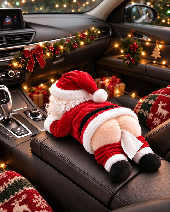 🎅😂 Funny Santa Claus Design Tissue Box Cover