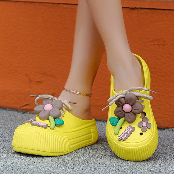 🌴Women’s Breathable Slippers with Flower Decoration