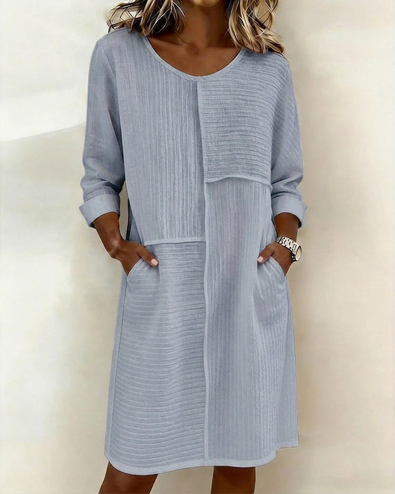 Textured Shift Dress
