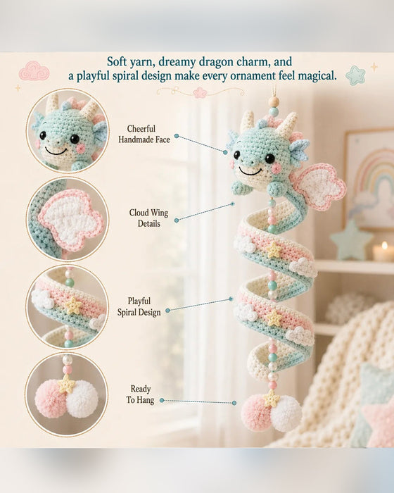🐉 Beginner-Friendly DIY Set for an Enchanted Dragon Spiral Hanging Ornament | Complete Set Including All Tools and a Step-by-Step Guide 💕