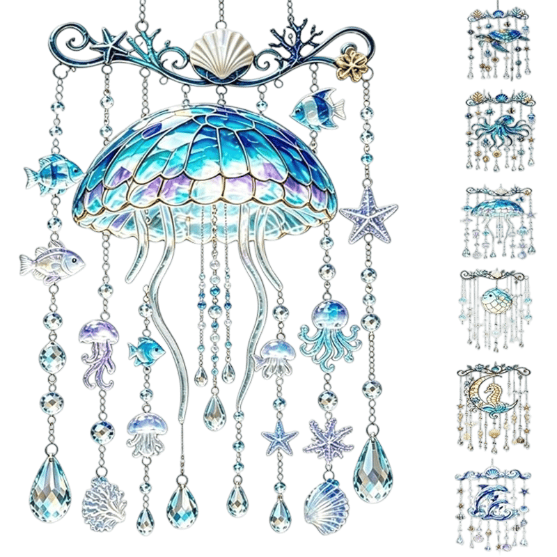 2D Ocean-Themed Wind Chime