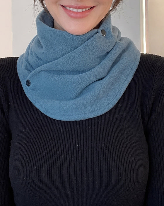 Classic Solid Color Velvet Neck Warmer
