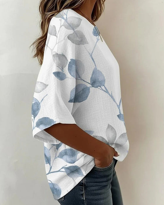 Loose Ink Wash Blouse