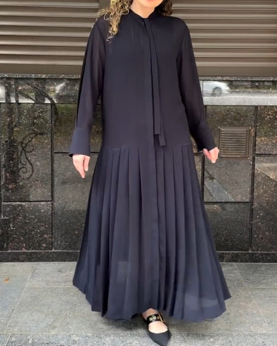 Slip Pleated Dress Set