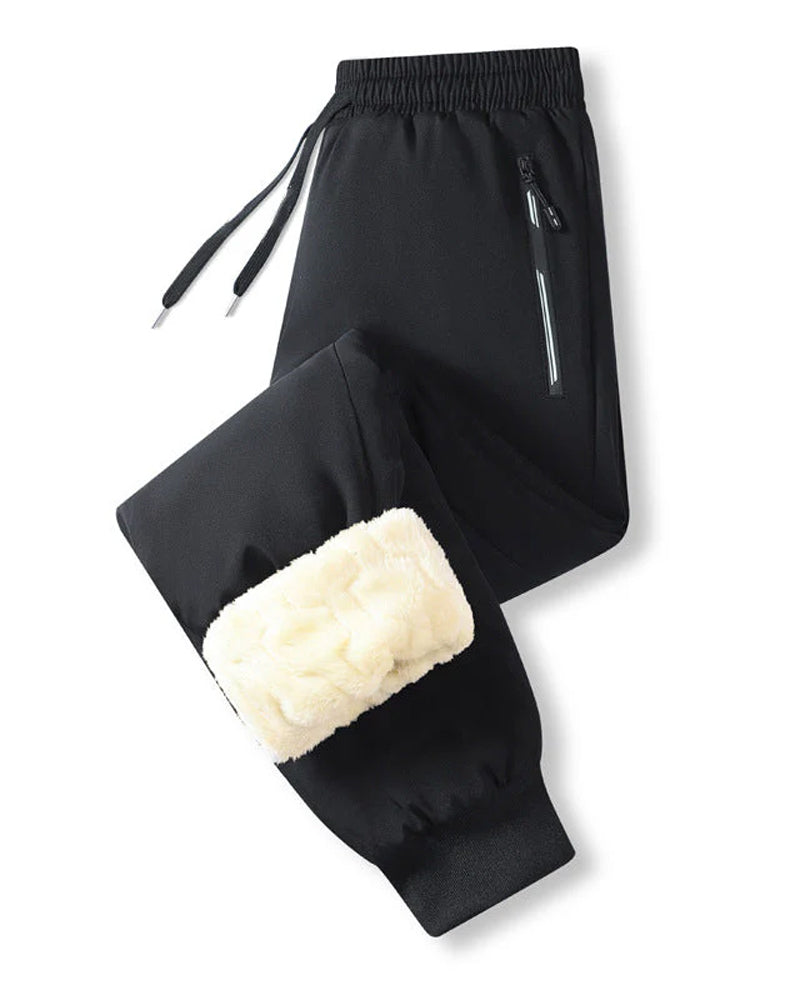 Men's Warm-Lined Waterproof Drawstring Trousers