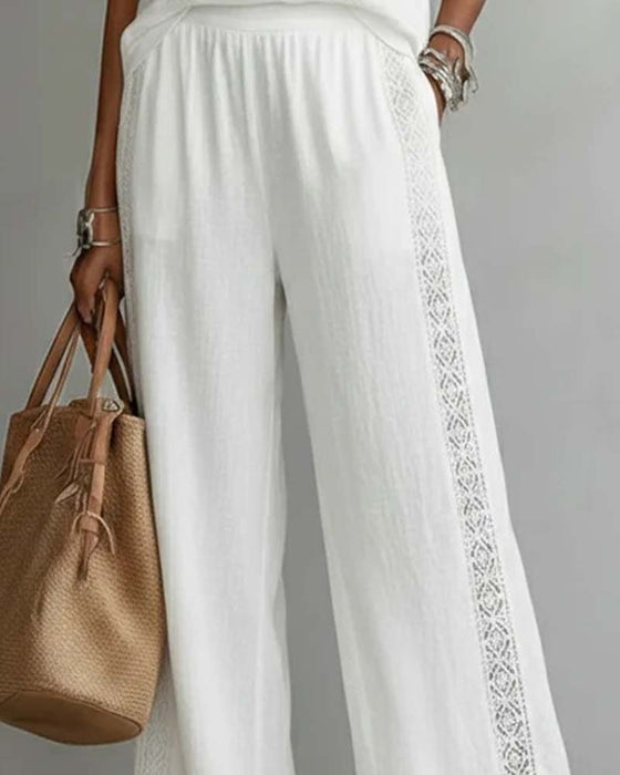 Hollow Out Halter Two-Piece Sets