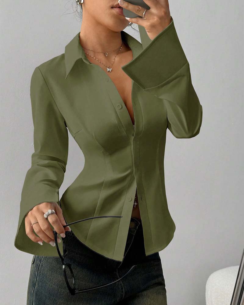Women's Elegant Slim-Fit Blouse