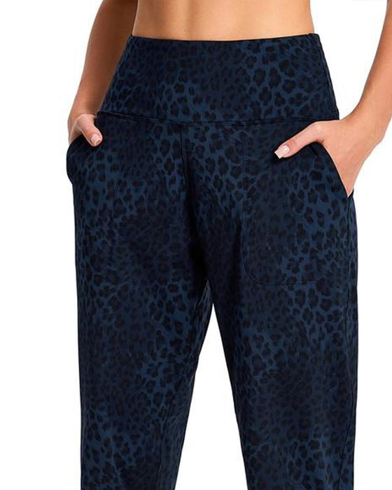 High Waist Pocket Solid Color Long Pants