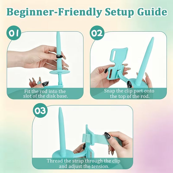 Adjustable Arm Yarn Holder for Knitting & Crochet