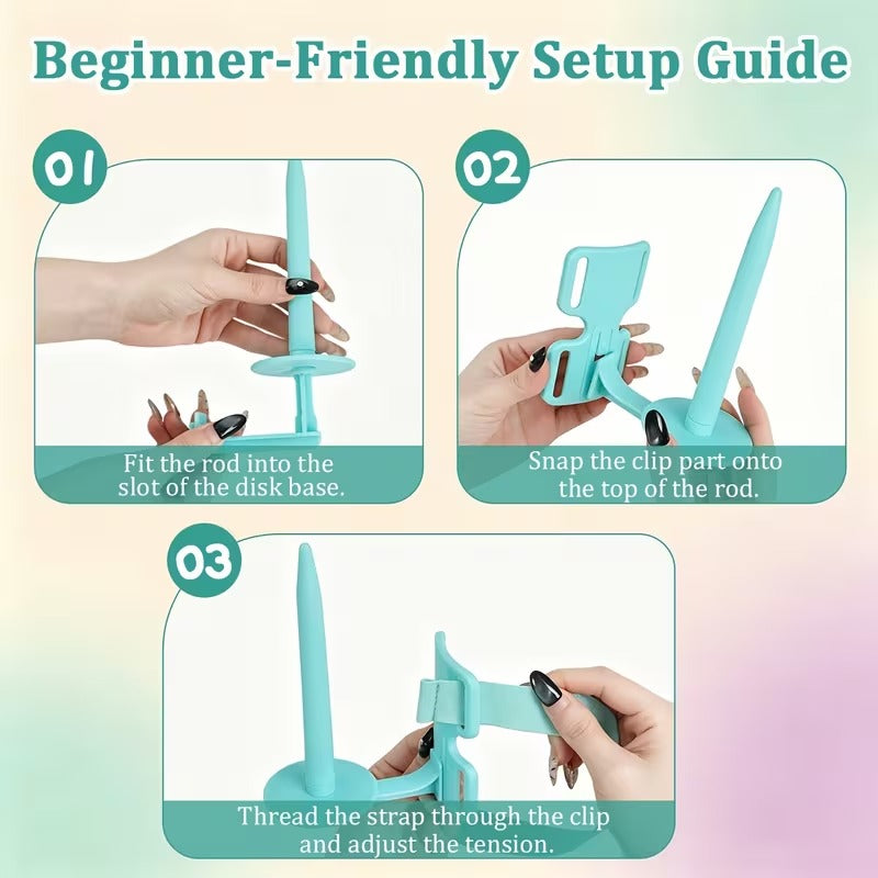 Adjustable Arm Yarn Holder for Knitting & Crochet