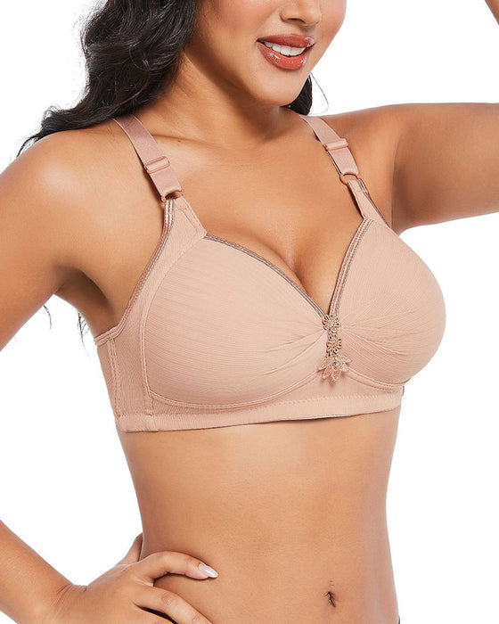 Three-Row Hook Bra