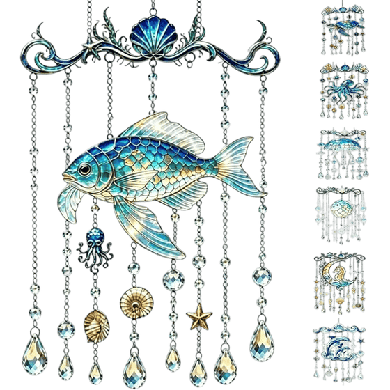 2D Ocean-Themed Wind Chime