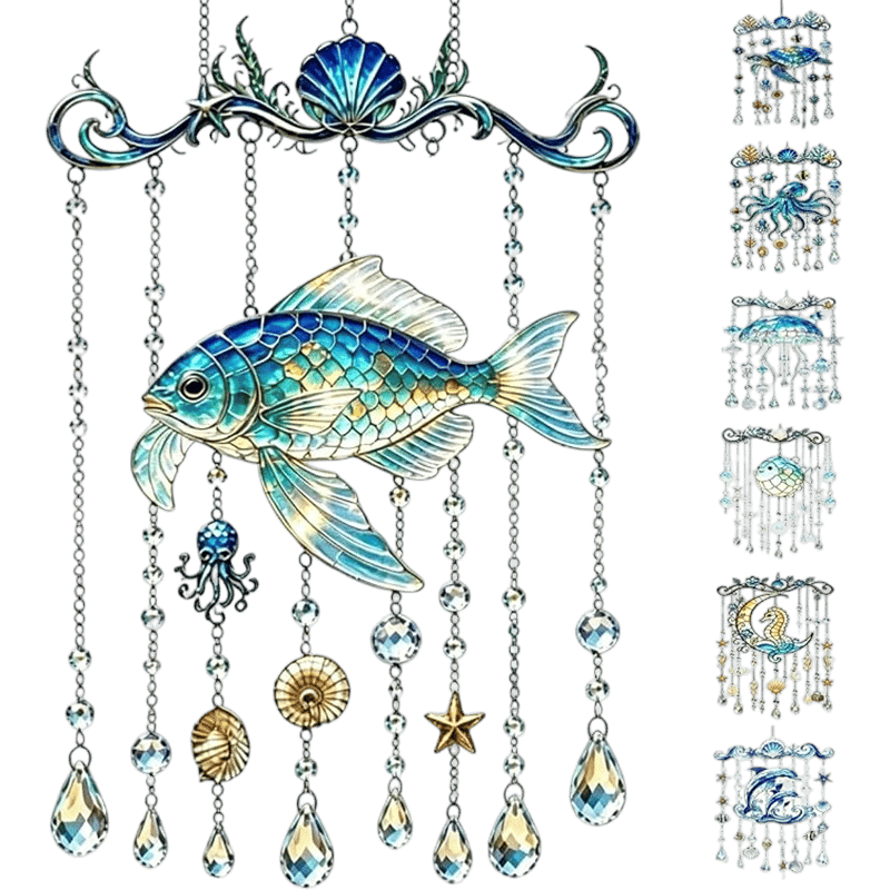 2D Ocean-Themed Wind Chime