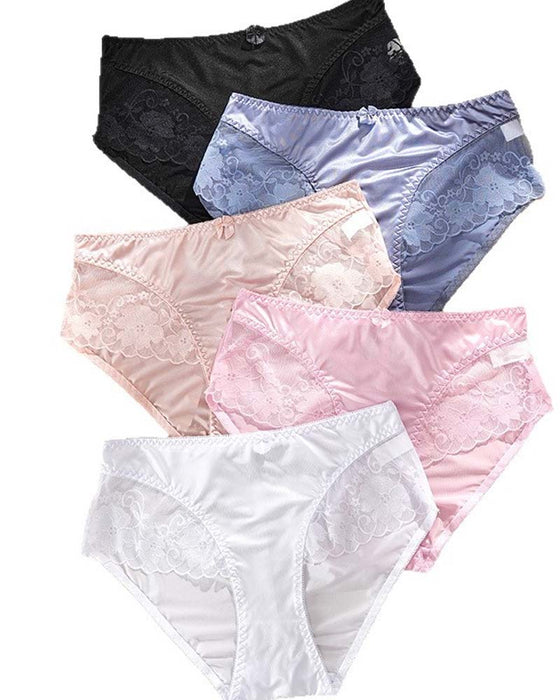 Women's Elegant Satin Lace Panties