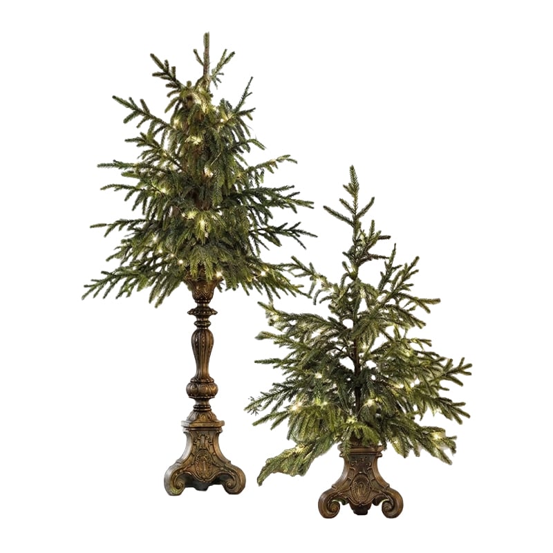 Lighted Tabletop Christmas Tree