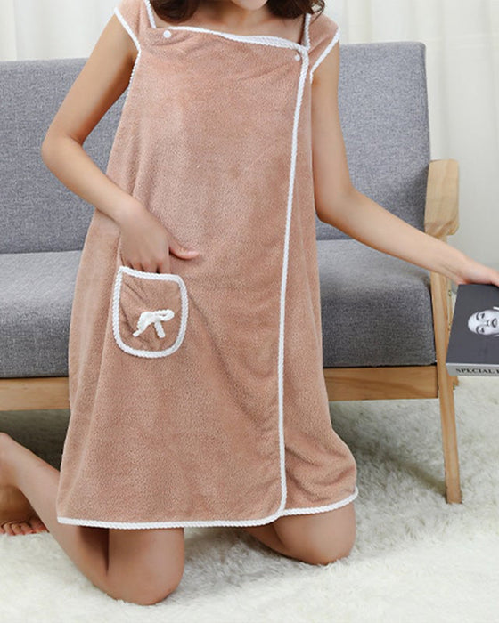 Women's Coral Fleece Bathrobe