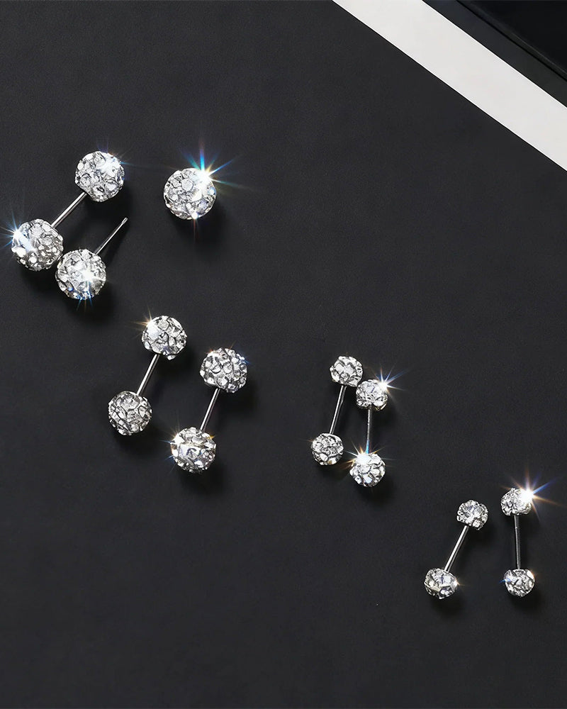Glittering Diamond Earrings