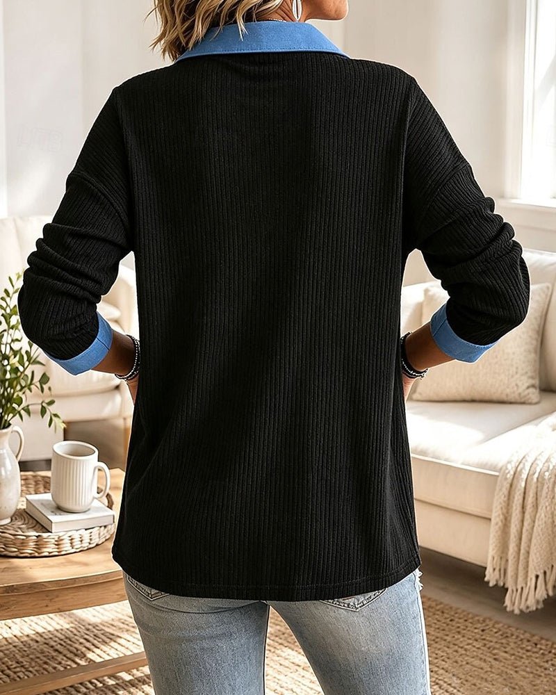 Trendy V-Neck Casual Top