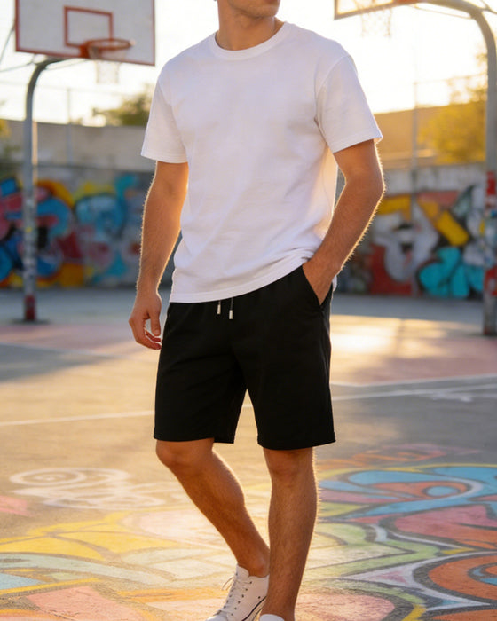 Men's Solid-Color Beach Shorts