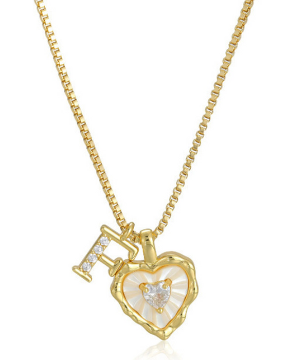A–Z Micro Pave Letter Pendant Necklace