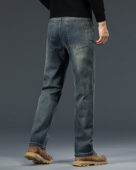 Men's Mid-High Waist Vintage Pants