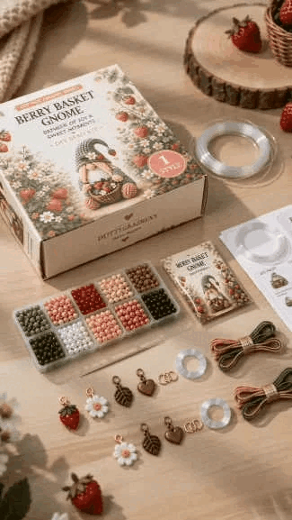 🔥 💕Cozy Gnome DIY Bead Kit Collection– Collect All 7 Gnome