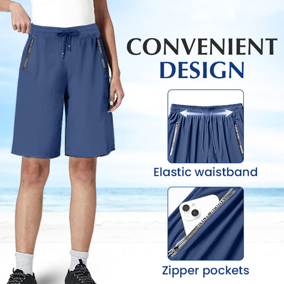 Unisex Ice Silk Quick Dry Stretch Shorts