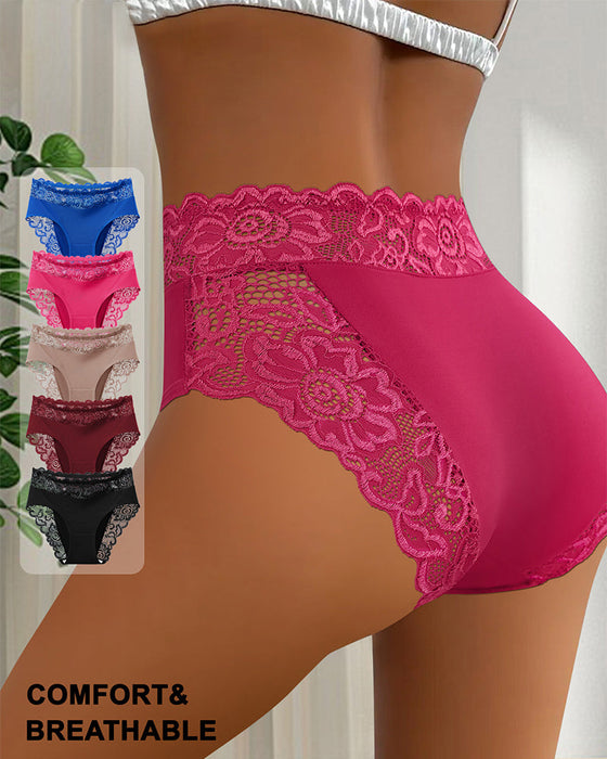 Sexy Lace Mid-Rise Panties-4