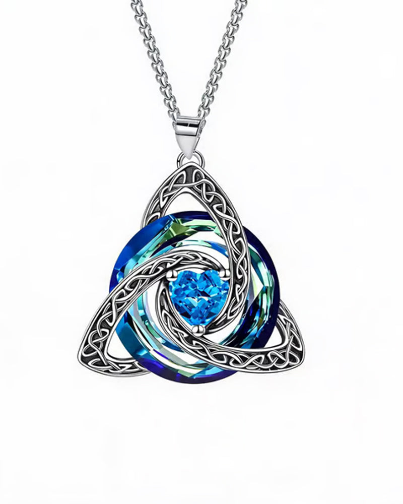 Birthstone Celtic Trinity Knot Necklace ✨