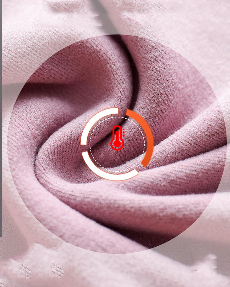 Double-Sided Brushed Velvet Thermal Vest with Chest Pad