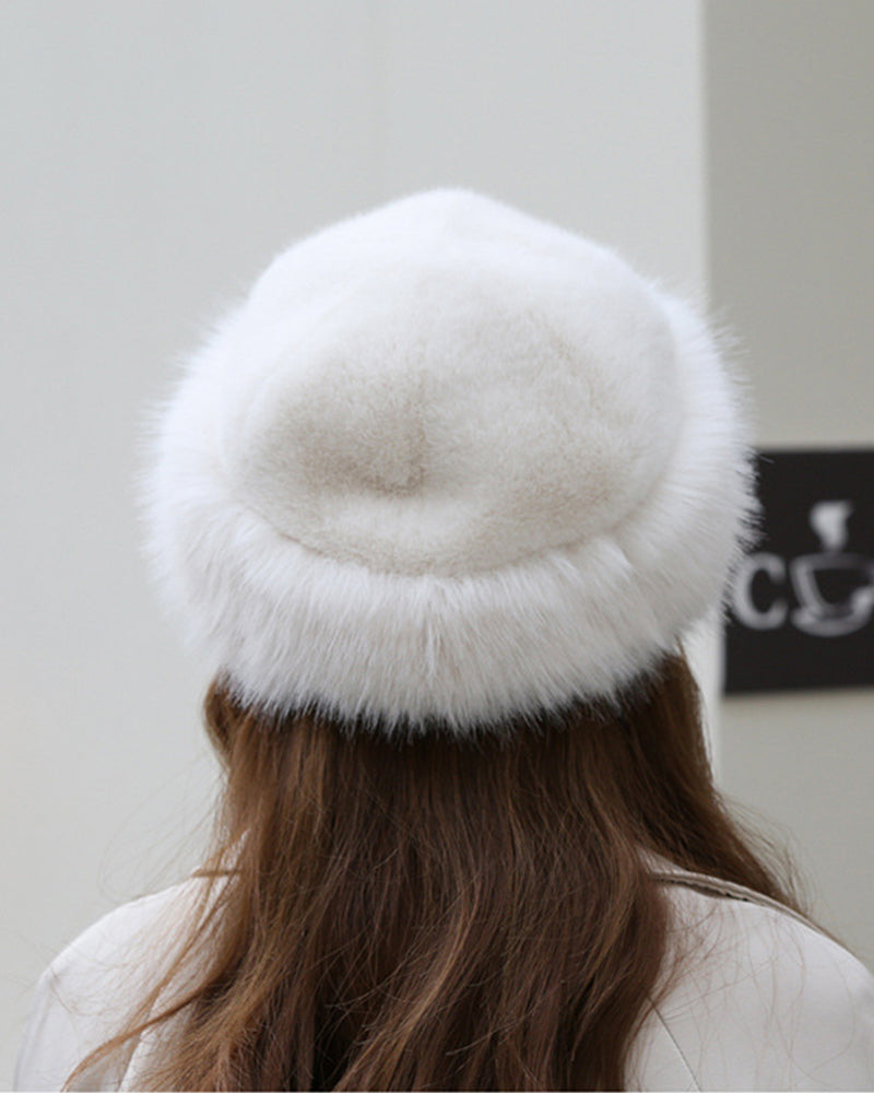 Mongolian Style Women's Thick Warm Plush Hat