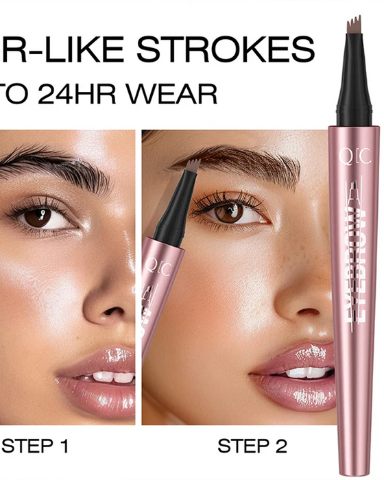 Four-claw liquid eyebrow pencil