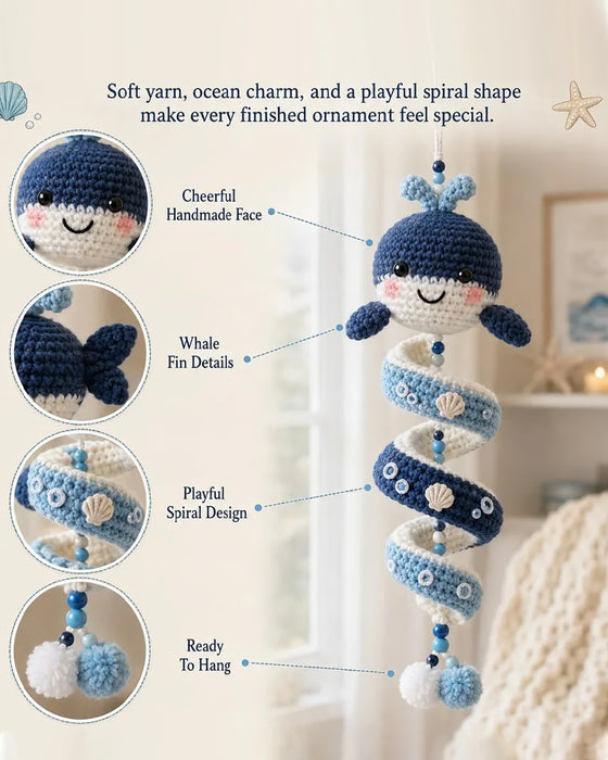 Ocean Wind Chime Knitted Material Bag