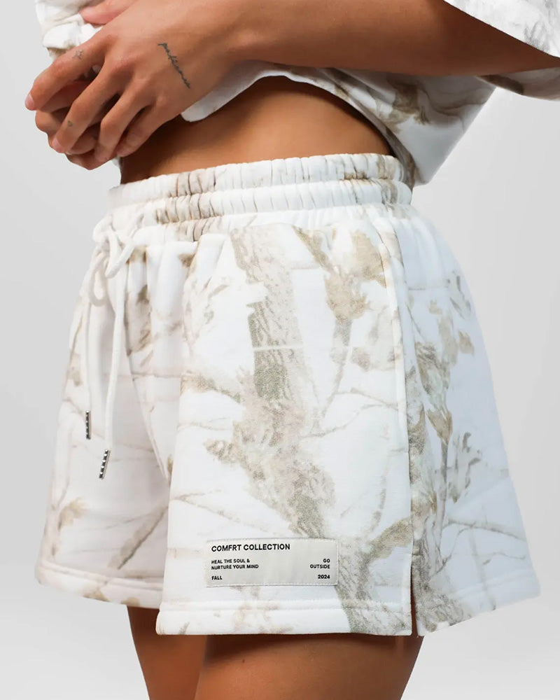 Tie-Dye Drawstring Casual Shorts