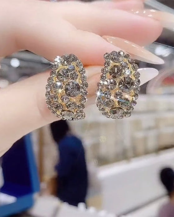 Lab-Created Diamonds Hoop Earrings