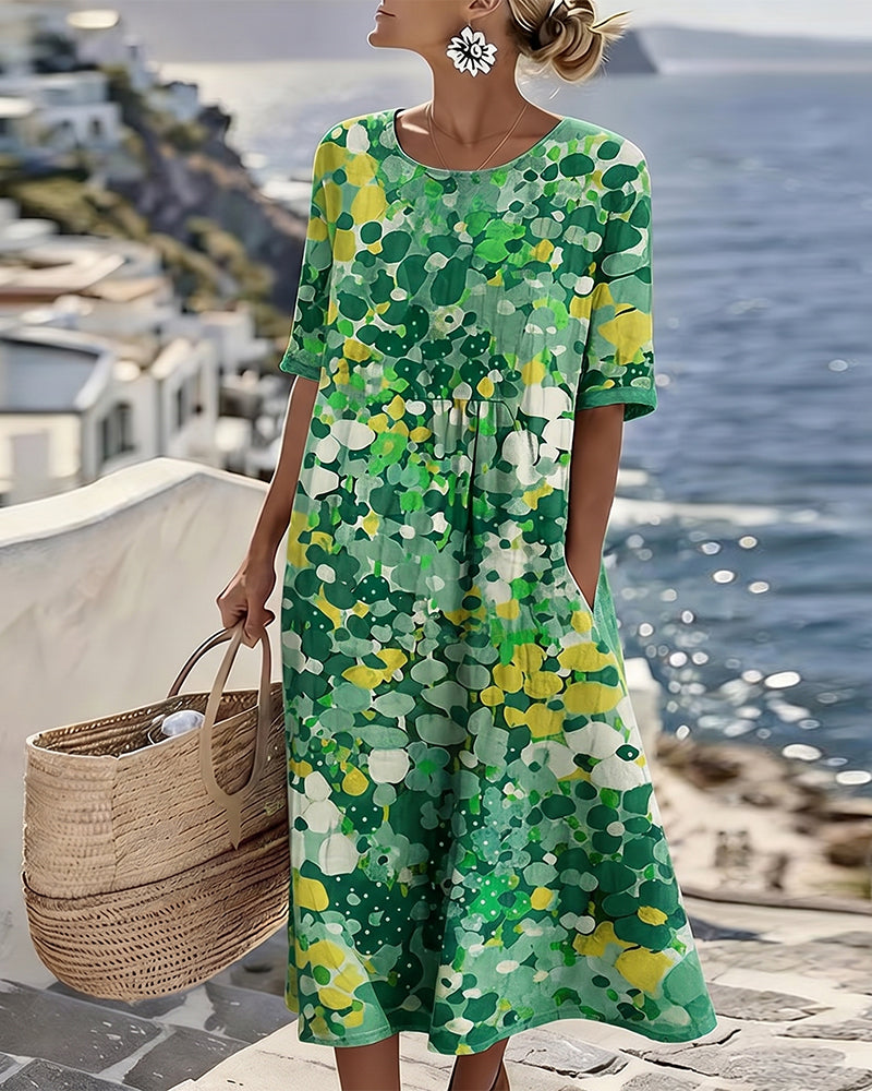 Printed Loose Dress