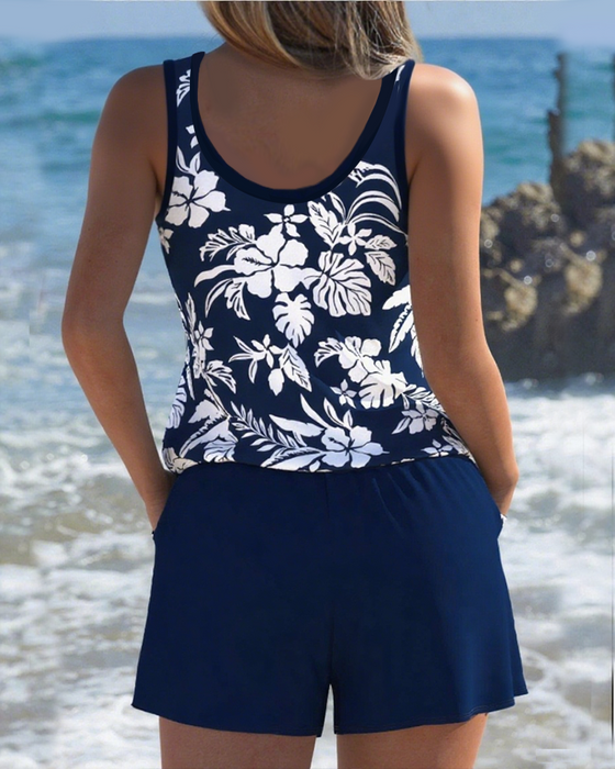 Two-Piece Leisure Holiday Style Swimsuit