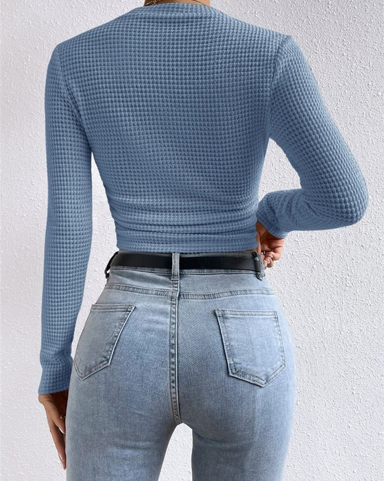 Slim Fit Versatile Long Sleeve Top
