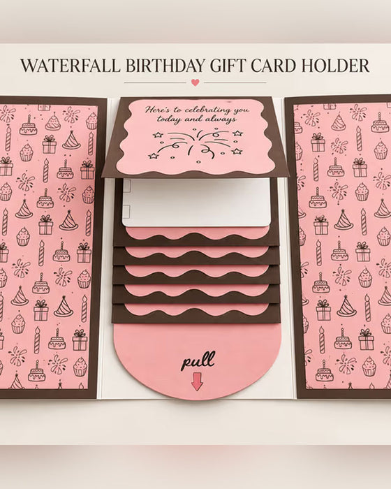 Waterfall Christmas Gift Card Booklet