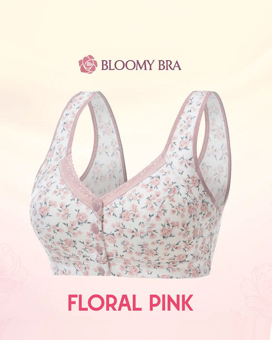 Front Button Comfortable Wireless Lift Bra